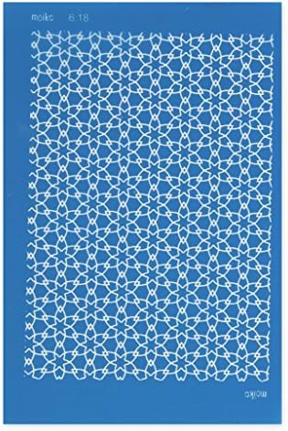 Moiko Silk Screen for Polymer Clay 74x105 mm - Star pattern 6.18