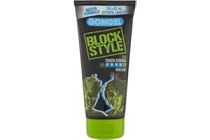Gomgel Block Style, Nuova Formula Gel Capelli a Tenuta Estrema - 200 ML