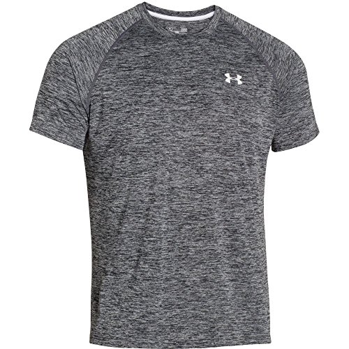 Under Armour Ua Tech Ss Tee Herren Fitness - T-Shirts & Tanks, Schwarz (Black Heather), XS Under Armour Ua Tech Ss Tee Herren Fitness - T-Shirts & Tanks, Schwarz (Black Heather), XS