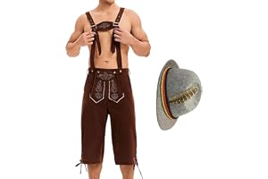 Mäns Oktoberfestkostym Bayerska Dräkter För Män | Bayerska Dräkter För Ölfestival Tyska Kulturevenemang Och Familjeträffar