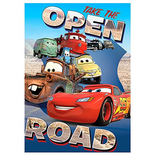 Preisvergleich Produktbild GUIZMAX Überwurf Fleece Autos Abdeckung Kind Disney Open Road