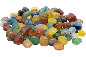 GEOFOSSILS GICO Prawdziwe kamienie szlachetne, 1 woreczek 75 sztuk na wszystkie gry z kamieniami, kapelusz, bao lub jako dekoracja