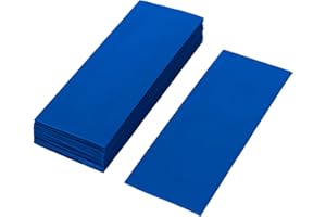 ISOLATECH PVC termorestringente 2:1 10pcs blu piatto dimensioni 30mm lunghezza 72mm per 18650 batterie ricaricabili condensatore campeggio auto cavo elettrico riparazione non etichettati