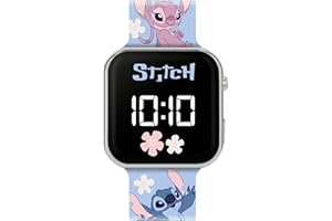 Disney Lilo & Stitch Blue Printed Strap LED Watch LAS4200