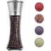 Marve Mini Pepper Grinder or Salt Grinder, Best Spice Mill with Ceramic Blades, Adjustable Coarseness, Black Pepper Mill Grin