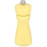 Cole &amp; Mason Kenton Salt and Pepper Grinder, Adjustable Mill, Turmeric | Spice Grinder, Adjustable Ceramic Mill, Pepper Grind