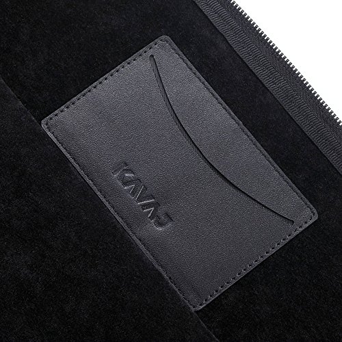 KAVAJ Lederh  lle Tasche Sleeve  Sydney  F  r Das Apple Macbook Pro 13  Retina Schwarz Aus Echtem Leder  D  nne Tasche Als Edles Zubeh  r F  r Das Mac