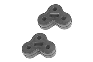 LoreenCar Auspuffgummi-Reparatursatz für Jaguar XF XJ XJL, Gummi, Halterung, Aufhänger, Schalldämpfer, C2C32948 2W935A262EA, (Schwarz - 2 Stück)