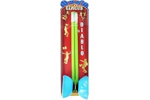 KandyToys Diabolo Giocoleria Giocoleria Giocoliere | Set di Diabolo da circo per bambini | 2 colori assortiti | Giocattoli per bambini