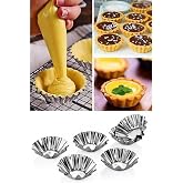 Promosyonca Mini Turta Kalıpları ve Metal Kek Kaps&uuml;lleri, 6 veya 12 Adet (12)