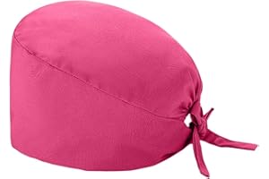 chiphop Antipolvere Donna Cappello, Cuffie Chirurgiche per Infermiera Dottore Infermiera Cuoco cosmetologi, Cappello con Stampa Natalizia, Cuffia Chirurgica con Fascia Regolabile