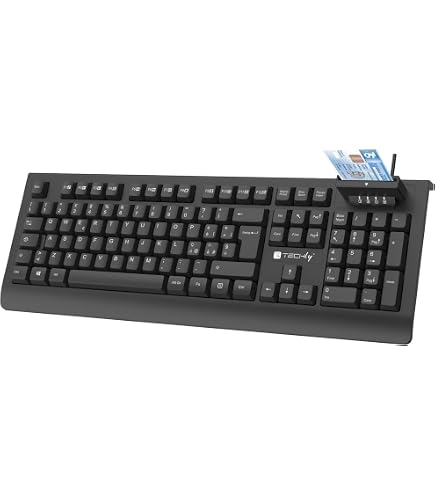 Tastiera Cherry KC 1000 USB - Cablata, Nera, Layout QWERTY Italiano, Plug & Play