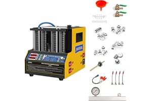 AUTOOL CT160 Testeur & Machine de Nettoyage d'injecteur de Carburant Automobile 220V, Machine de Nettoyage à Ultrasons pour Injecteur de Carburant 4 Cylindres Chauffage du Fluide pour Moto Véhicule