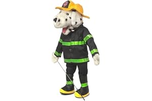 Silly Puppets 25" Dalmatian Firefigher, Firedog, Full Body, Ventriloquist Style, Animal Puppet