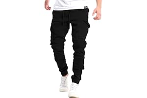 YAOHUOLE Pantalon Cargo Homme Pantalon Cargo Homme Taille Elastique Men Cargo Pants