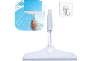 TREELEN Shower Door Squeegee for Bathroom Shower Glass Doors, Silicone/Rubber Window Cleaner Squeegee, Plastic Car Windshield Cleaning Squeegee