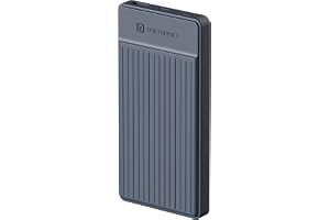 Portronics Luxcell B12 10,000mAh 12W Power Bank, Ultra Slim Power Bank with USB-A Output Port & Type C Input Port | BIS Certified | Type C Cable Included | Made in India (Dark Blue)