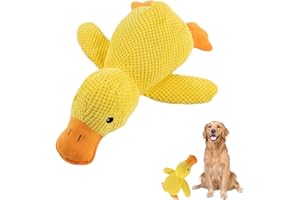 ZHUDAZHAO Anti Stress Ente für Hunde,Hundespielzeug Ente,Kuscheltier für Hund,Antistressente Quietschspielzeug Unzerstörbar,Beruhigende Spielzeugente,Dog Toy,Welpen Plüsch Weiches Kissen für Klein,Mittlere,Groß