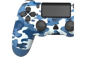 YCCSKY Manette pour PS4, Contrôleur sans Fil pour PS4, Fonctions Audio à Double Vibration/Pavé Tactile/Gyroscope à 6 Axes Contrôleur Gamepad Mannette de Jeu Compatible avec Console PS4/PC/Slim/Pro