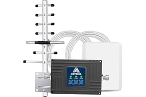 ANYCALL Amplificador de Cobertura Movil en Banda 1, 7 y 8, 4G LTE 3G gsm Amplificador Señal Movil para Hogar y Oficina, Compatible con Vodafone Orange y más con Antenas de Alta Ganancia
