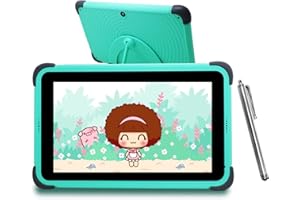 CWOWDEFU 8 HD Kids Pro Tablet 8 Inch Android 11 Touchscreen WiFi Child Tablet 32GB ROM Tablets for Children Toddler Learning Tablets with Pen (Green)