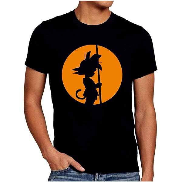 Maglietta Dragon Ball Z - Uomo Con Simbolo Kame, Arancione, Taglia L - Foto 2