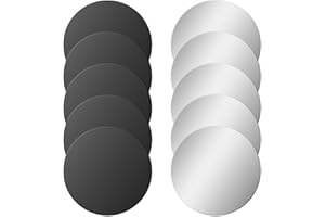 JJUNW Uniwersalne samoprzylepne cienkie metalowe płytki (kompatybilne z mocowaniami magnetycznymi), magnetyczna płytka do telefonu