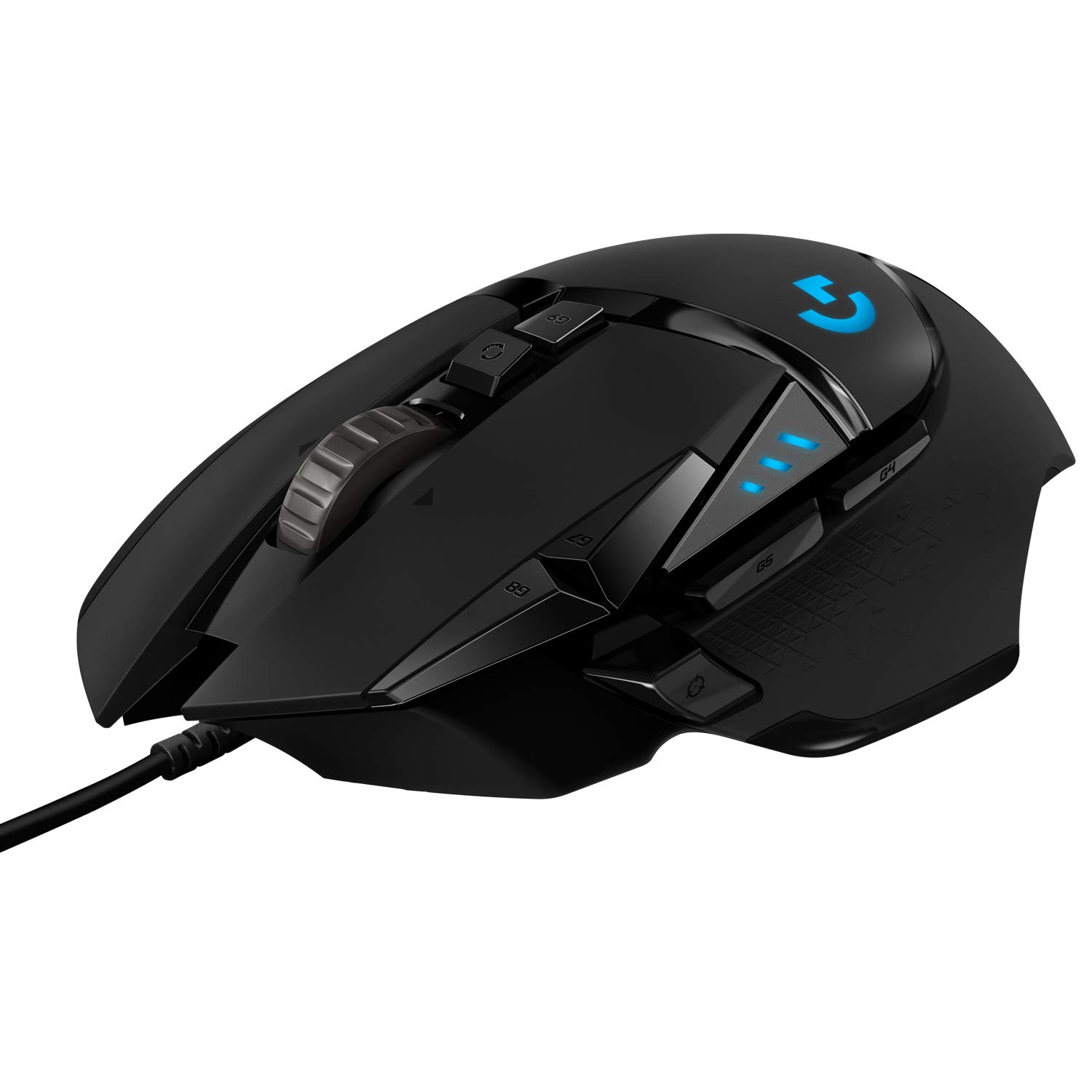 Logitech G G502 HERO High-Performance Gaming-Maus | HERO 25K Sensor, LIGHTSYNC RGB, Gewichtstuning, 11 programmierbare Tasten, Profile, PC/Mac - Schwarz