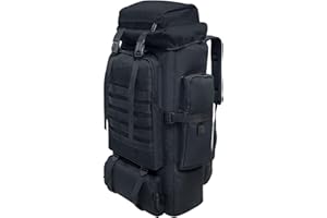 Ogetok 80L Camping Randonnée Militaire Tactique Sac À Dos, Réglable Résistant À L'eau Grande Capacité Voyage Daypacks Outdoor MOLLE Sac À Dos