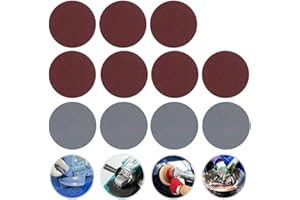 Enjoygoeu 100 Pezzi Dischi Carta Abrasivi per Levigatrice, Diametro 76 mm, Grana da 80/100/180/240/600/800/1000/2000/3000