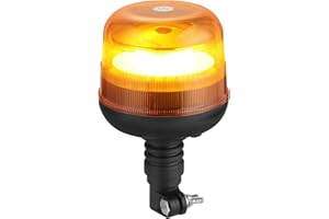 PROZOR 48W Stroboscopica Lampeggiante Luce IP67 per Auto di 12/24V Stroboscopica Magnetica di Emergenza 10 Modalità 48LED Lampeggiante di Segnalazione di Recupero Design del Rflettore a Specchio