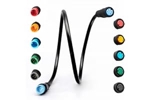 HUDAMZKY Cavo di estensione della bicicletta elettrica Julet 2/3/4/5/6Pin connettore impermeabile femmina a maschio FAI DA TE display del freno della bicicletta elettrica acceleratore cavo di estensione del segnale
