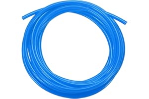 sourcing map Pneumatic Tubing Pipe Pu Hose 6mm OD x 4mm ID 5 Meters(16.4 FT) Air Compressor PU Polyurethane Line Hose Tube for Air Compressor Water Fluid Transfer, Blue