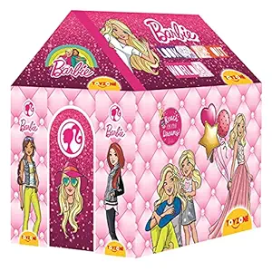 Toyzone Barbie Kids Tent House with LED, Multicolor