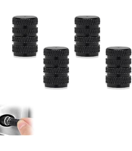 Tappi Valvole Alluminio Volkswagen 000071215E - Set Da 4 Con Logo VW, Universali Per Auto - Foto 3