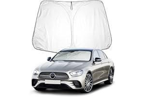 BIXUAN Sonnenschutz kompatibel mit Mercedes Mercedes Benz E-Klasse W213 CLS C257 2016-2023 Windschutzscheibe für das Auto Frontscheibenabdeckung Windschutz für Frontscheibe Blockiert UV Abdeckung