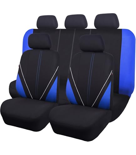 Housses De Siège Auto Universelles Papillon - Compatible Airbags - Ensemble Complet Avant/Arrière - Rose