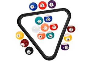 Toyvian Mini Bolas Billar Infantiles, Niños con Triángulo Estante Juego De Billar Infantil Portátil para Entrenamiento Y Práctica En Mesas Pequeñas Material Seguro para Diversión Y Desarrollo