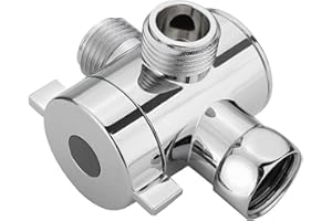 JHXHHTHONGTONG Válvula de Desvío de Ducha de 3 Vías,G1/2”Válvula de desvío de Cabezal de Ducha Multifunción Válvula de Adaptador Válvula de Ducha para Cabezal de Ducha de Mano y Cabezal de Rociado Fijo 1PCS
