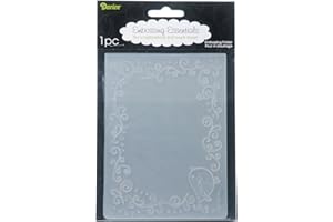 Darice Carpetas de estampación, Plantilla pájaro, Plastic, 7.5x0.18x4.5 Inches
