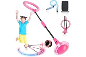 YFCACT Anello Per Saltare Lampeggiante Bambini Caviglia Di Salto Della Palla Con Luce Led Colorato Da Pieghevole Pallina A Dondolo Skip Ball Sfera Sportiva Divertente Giocattolo Sport All'Aria Aperta Fitness