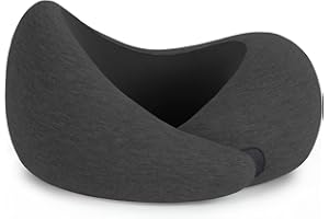 Ostrichpillow Go - luksusowa poduszka podróżna z pianką z pamięcią kształtu, poduszka do samolotu, poduszka podróżna do samochodu, podpórka pod kark, jeden rozmiar, ciemna noc