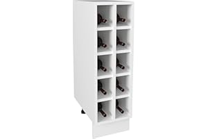 VCM Wine Rack Width 25 cm Shelf Kitchen Shelf Base Cabinet Kitchen Esilo Wine Rack Width 25 cm Shelf Kitchen Shelf Base Cabinet Kitchen Esilo White