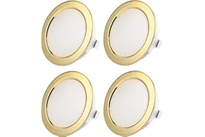 Sweet Led 4x Luce da incasso piatta 12V IP44 3,5W 3000K Luce da bagno Spot da incasso rotondo Ultra piatto Luce da ambiente umido Faretto da incasso per mobili Bagno Spot da incasso caldo bianco Oro
