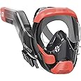 Seaview 180 V3 Full Face Snorkel Mask Adult- The V3 is The Perfect Snorkeling Gear for Adults and Kids- Patented Flowtech Side Snorkel Design- Up to 600% Easier Breathing. Snorkeling Gear for Kids