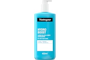 Neutrogena Hydro Boost Lozione Gel per il Corpo Ultraleggera, Crema corpo rinfrescante e nutriente 72h, Crema idratante corpo con Acido Ialuronico, Crema gel corpo per tutti i tipi di pelle, 400 ml