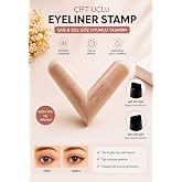 Suya Dayanıklı &Ccedil;ift Taraflı Eyeliner Damga Kalem Sağ Ve Sol G&ouml;z Uyumlu-SİYAH