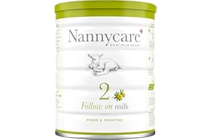 Nannycare Stage 2 Goat Milk Follow-On Baby Formula for 6-12 Months - Natural Nutrition for Babies, Gentle Goat Milk Baby Formula Powder with Vitamin D - 900g (Pack of 1)