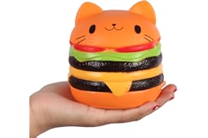 Anboor Squeeze Toys Kot Hamburgerowy Powolny wzrost Squishy Anti Stress Pachn?cy Kawaii Ulga w l?ku Du?a