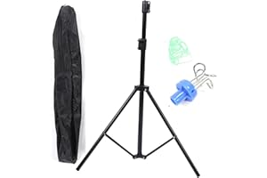 FOLANDA Poste Intravenoso, Soporte de Piso Portátil con 4 Ganchos Soporte de Infusión, Altura Ajustable a 82.6 ", Soporte Plegable para Bolsa IV Soporte para Bolsa de Goteo Soporte para Postes IV para Hogar